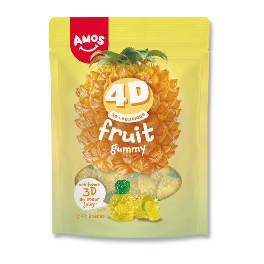 Sachet 4D fruit gummy Ananas
