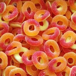 Anneaux sucrées pêche ( 100g ) halal